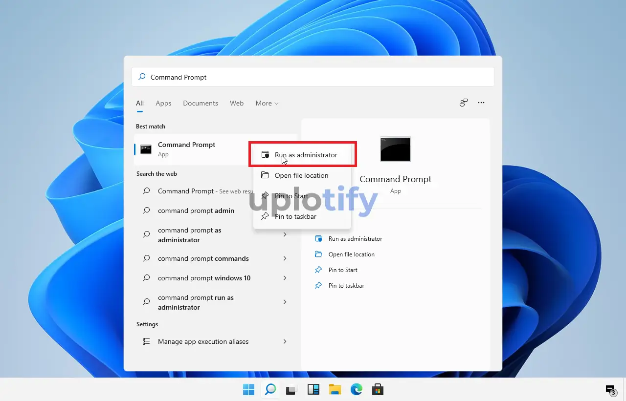 Command Prompt di Windows 11