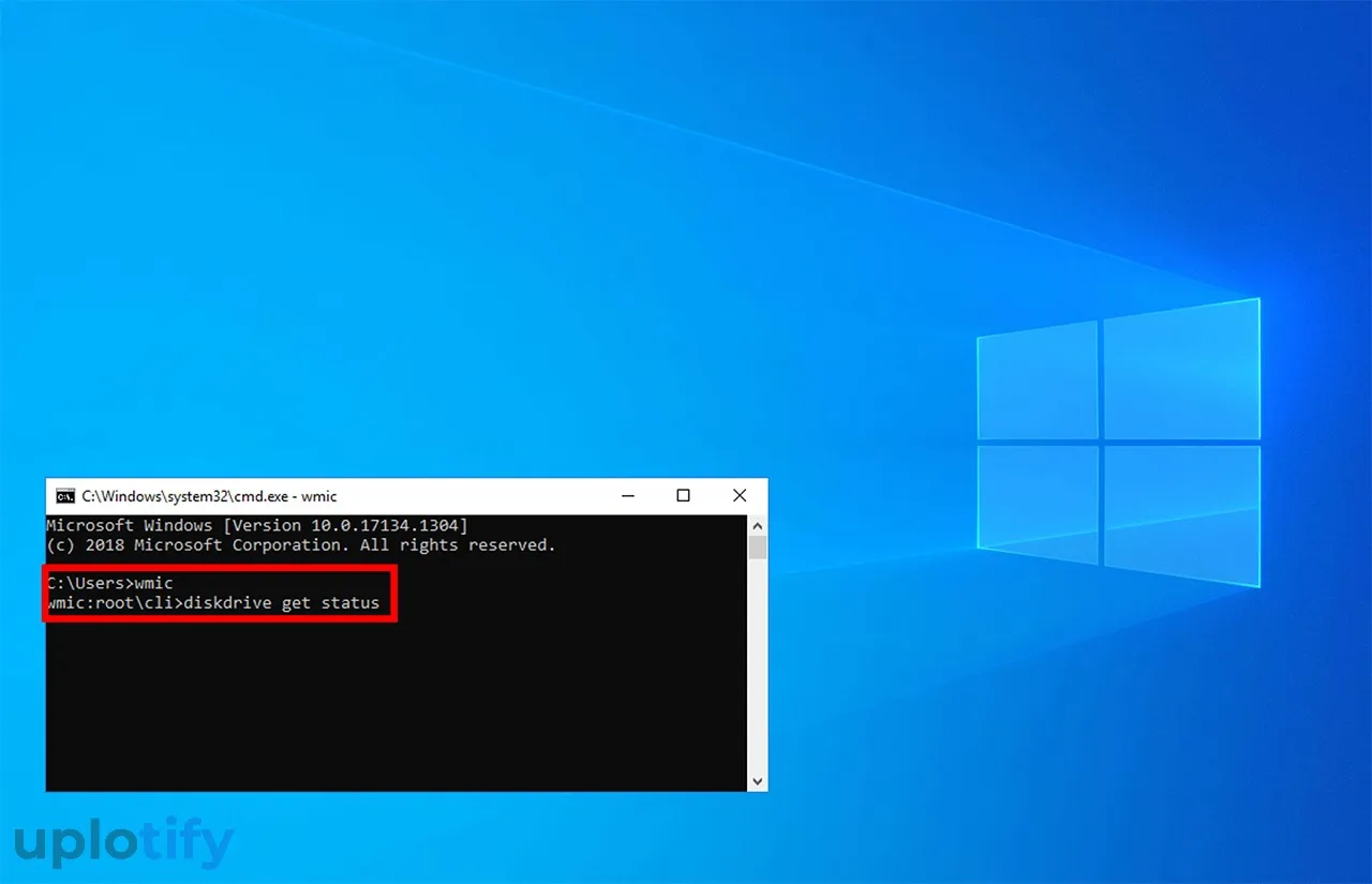 Masukkan Perintah Diskdrive Get Status