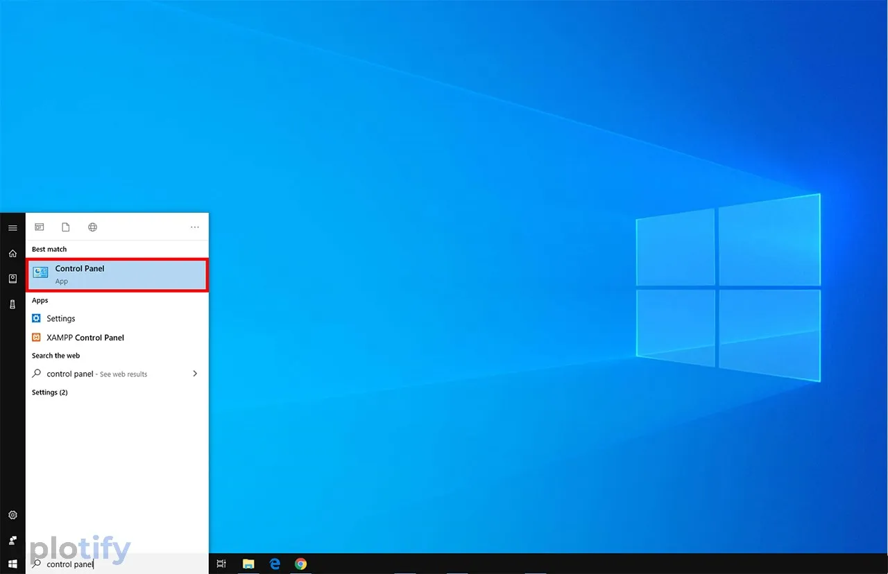 Membuka Control Panel di Windows
