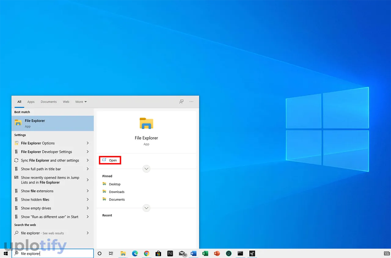 Jalankan Aplikasi File Explorer