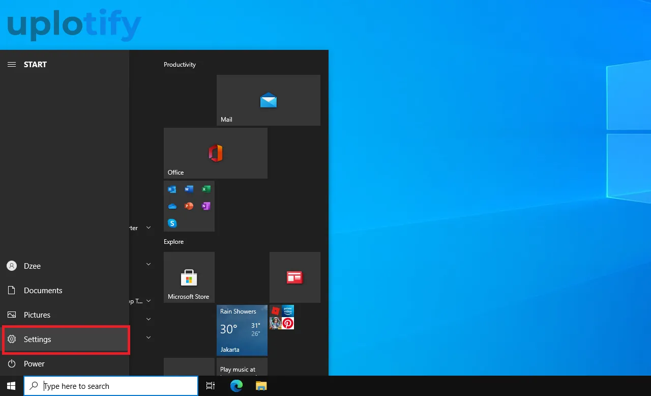 Pengaturan di Windows 10