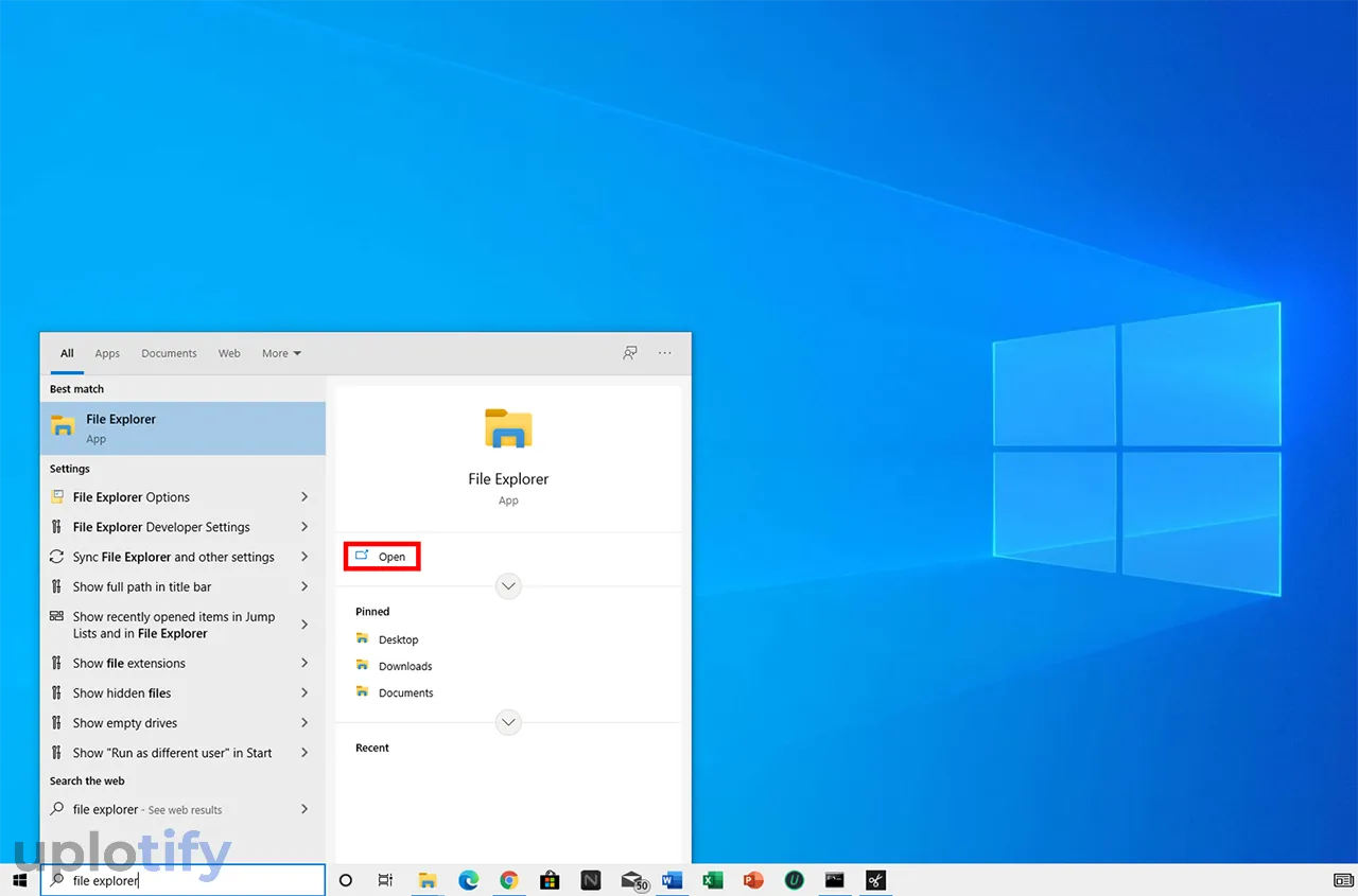 Buka Windows Explorer Windows 10