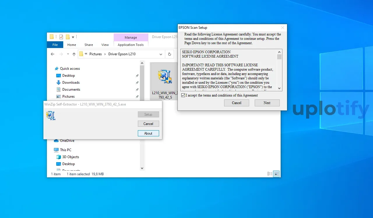 Centang Accent pada License Scanner Epson