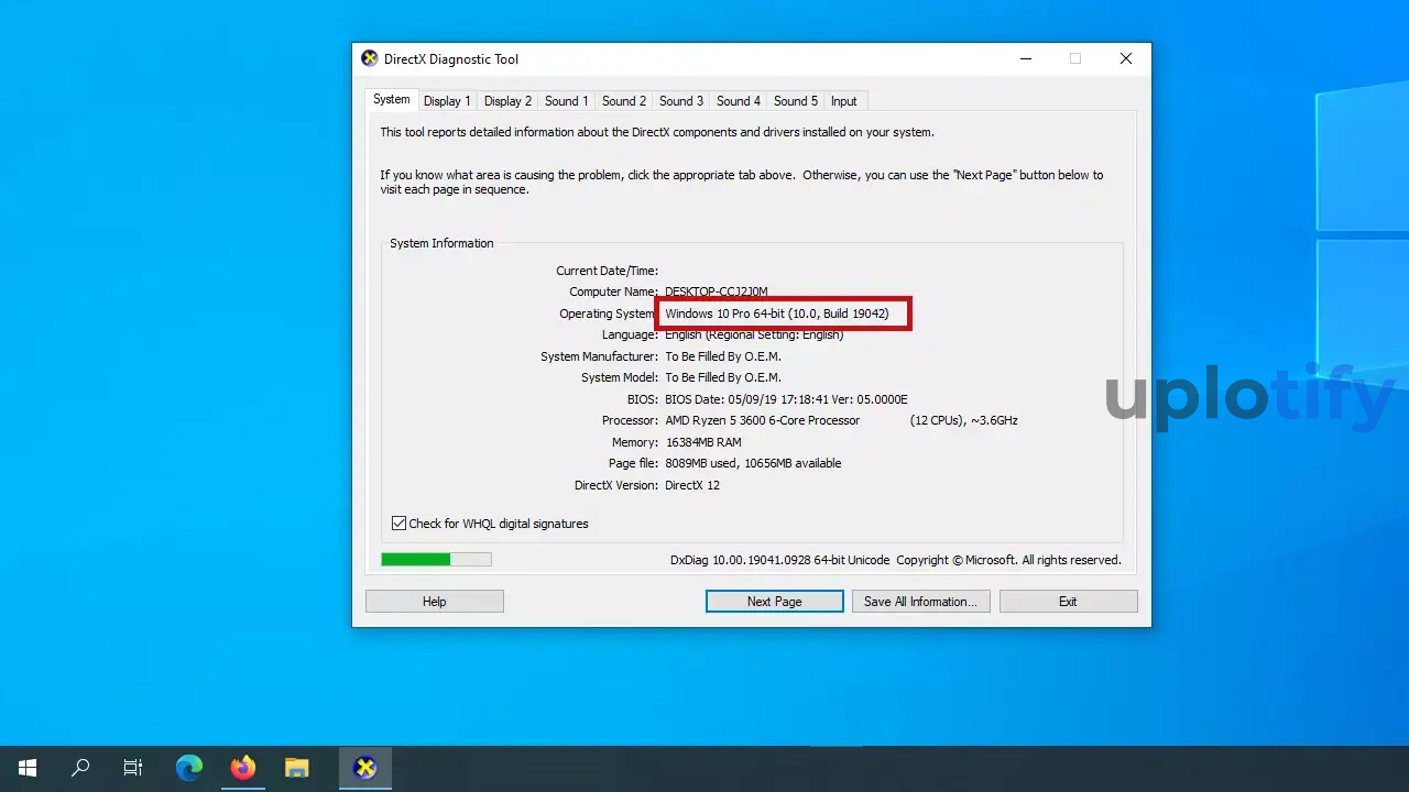 Contoh Bit di Windows 10