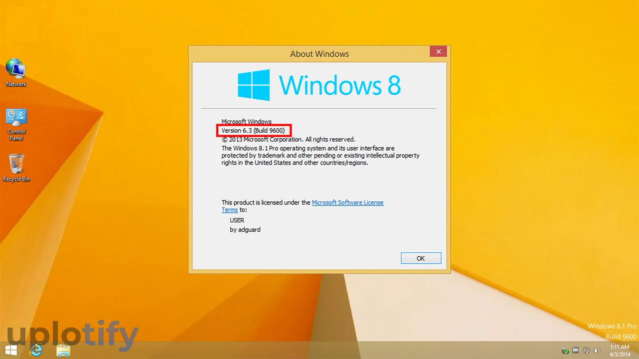 Contoh Versi WIndows 8