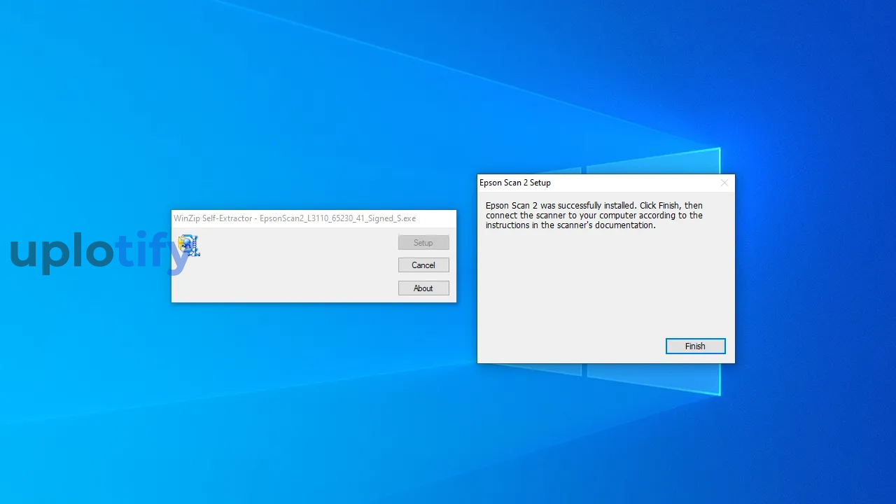 Finish Install Driver Epson L3110
