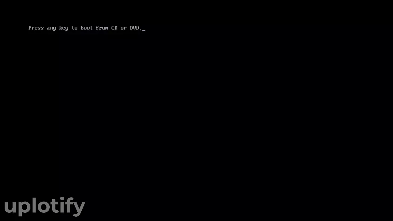 Halaman Press Any Key di Booting