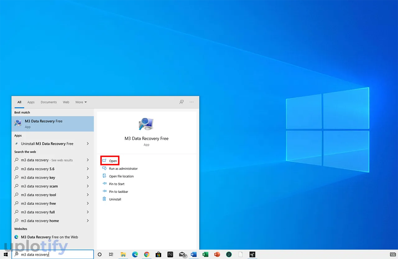 Buka Aplikasi M3 Data Recovery