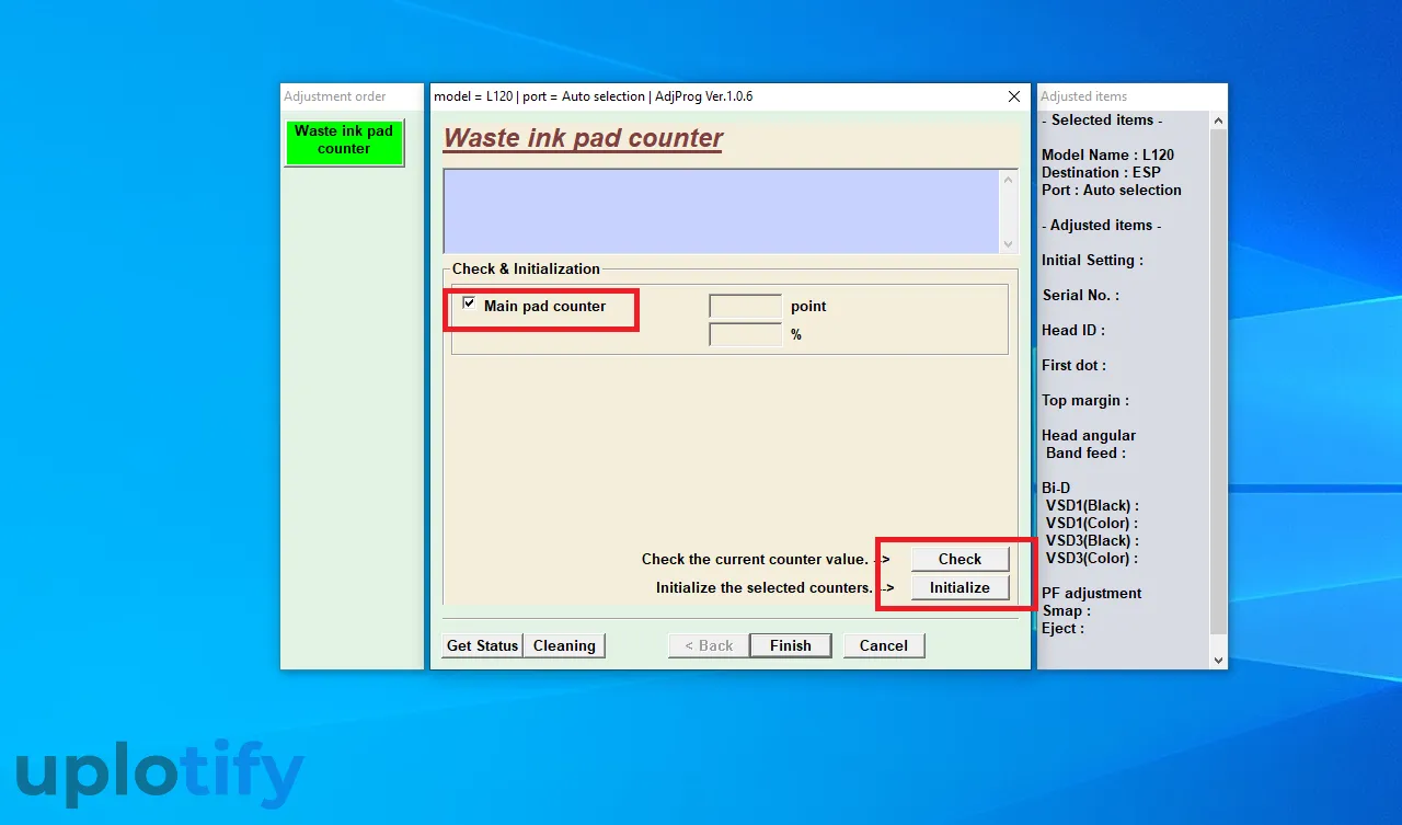 Initialize Resetter