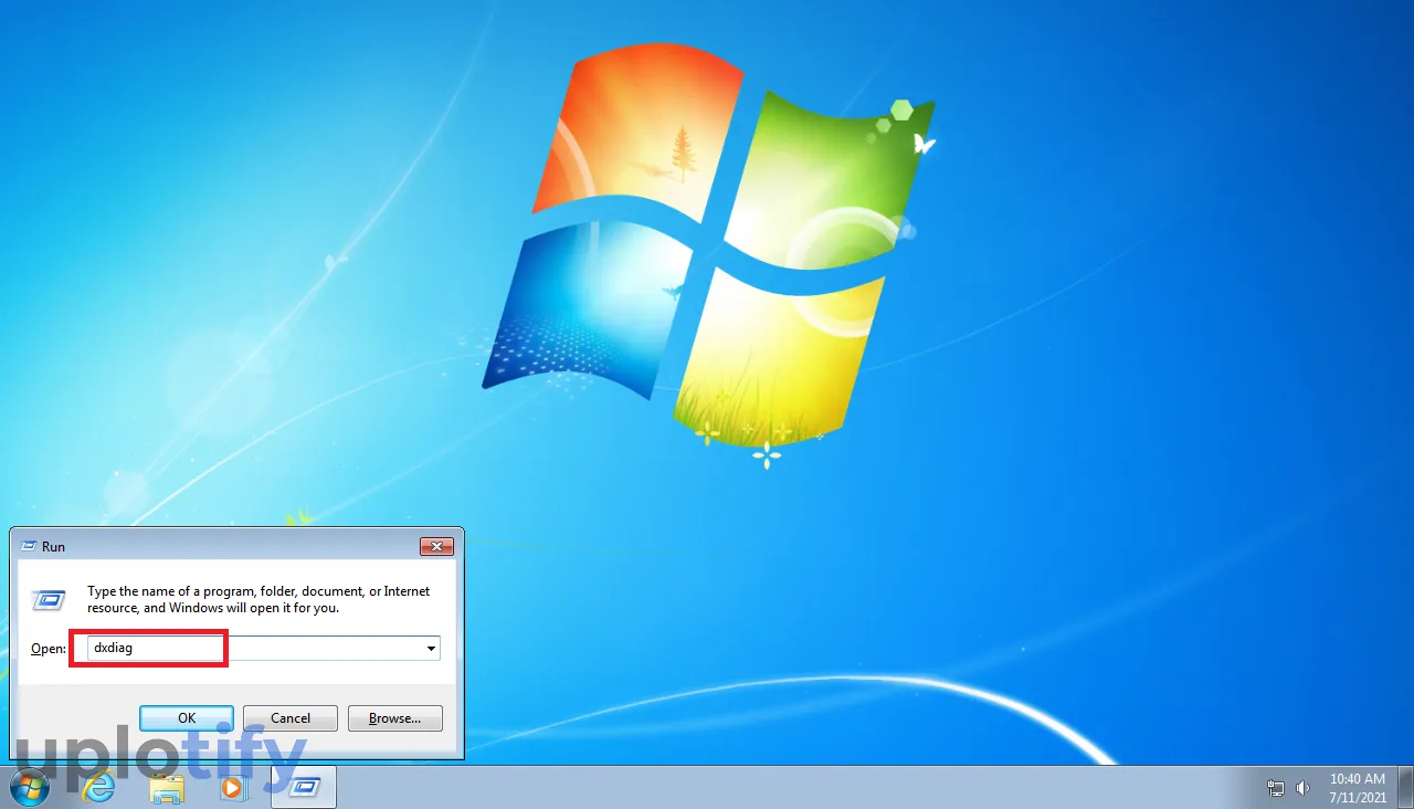 DXDIAG di Windows 7