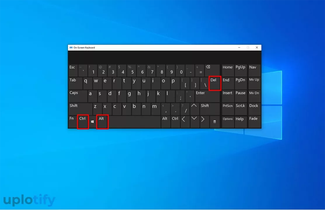 Menekan Shortcut CTRL ALT DEL