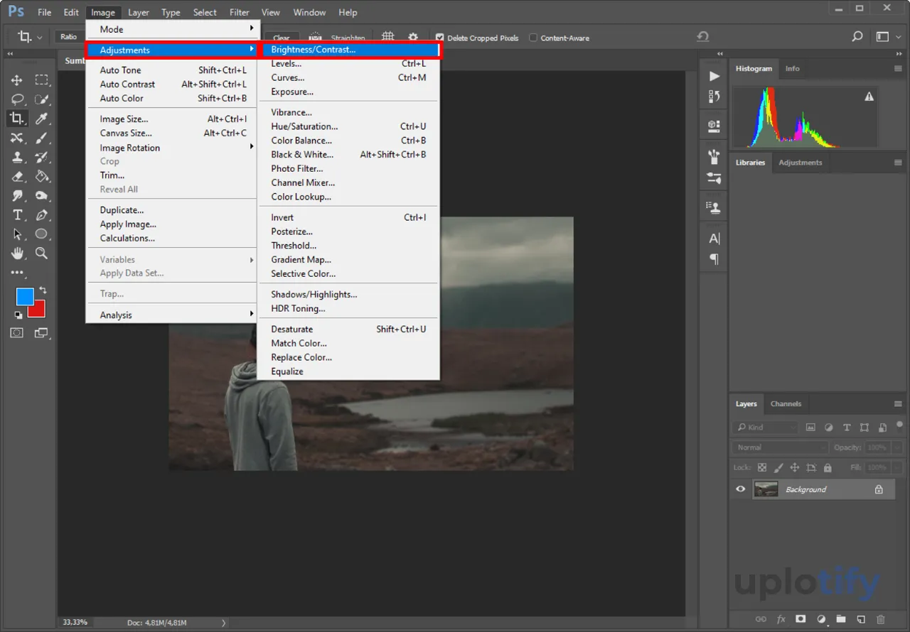 Buka Tool Brightness Contrast