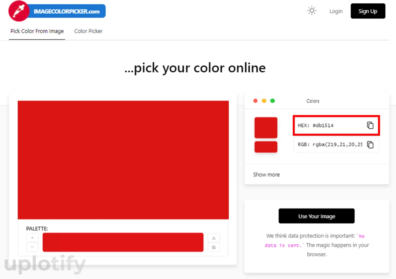 Lihat Kode Warna Image Color Picker