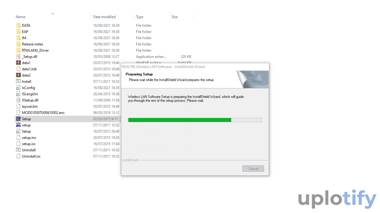 Install Driver Tunggu Hingga Selesai