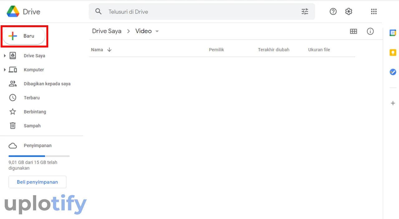 Choose The New Google Drive Menu