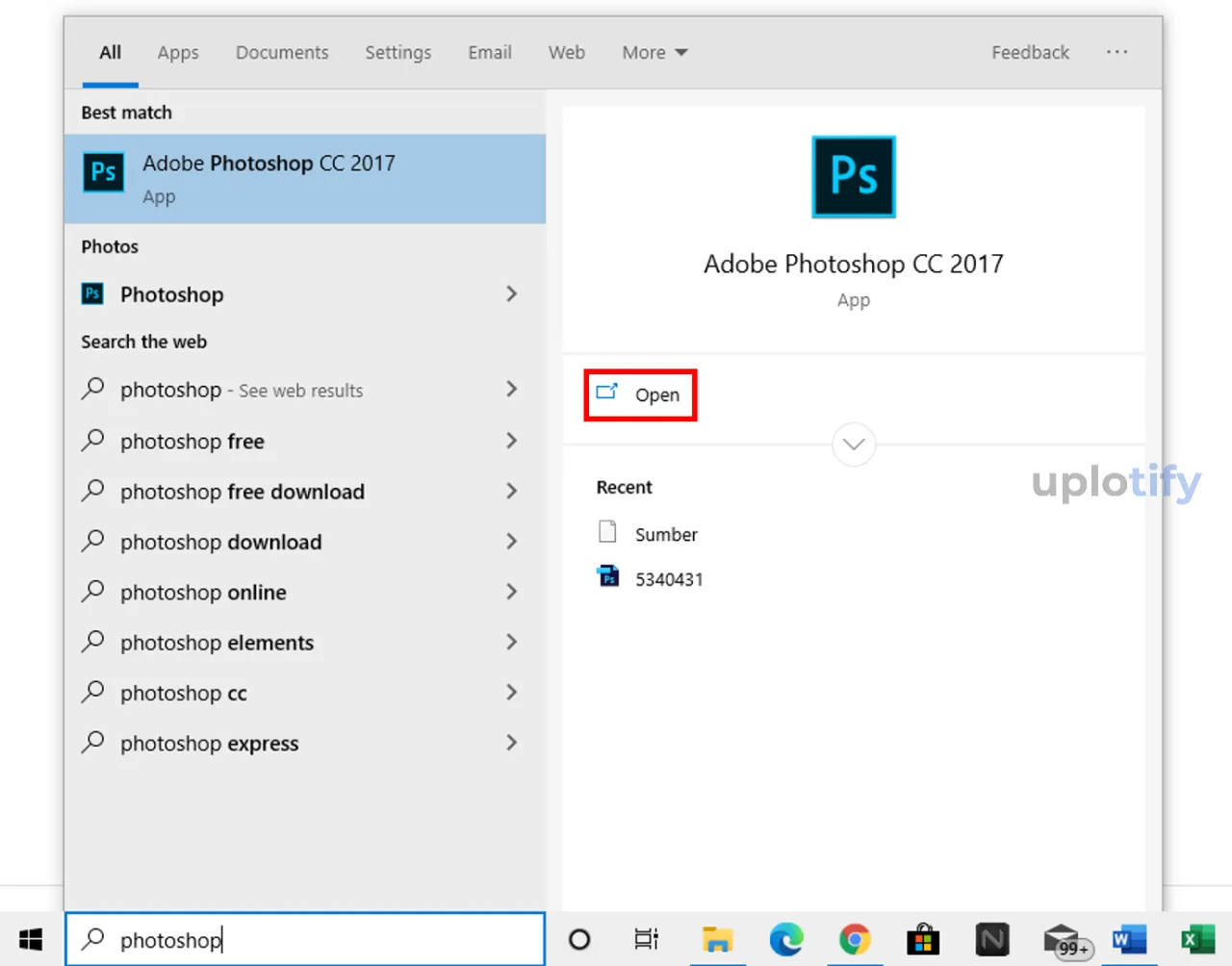 Jalankan Aplikasi Photoshop