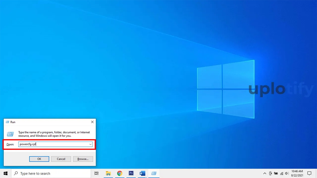 Ketik Perintah Pada Windows Run