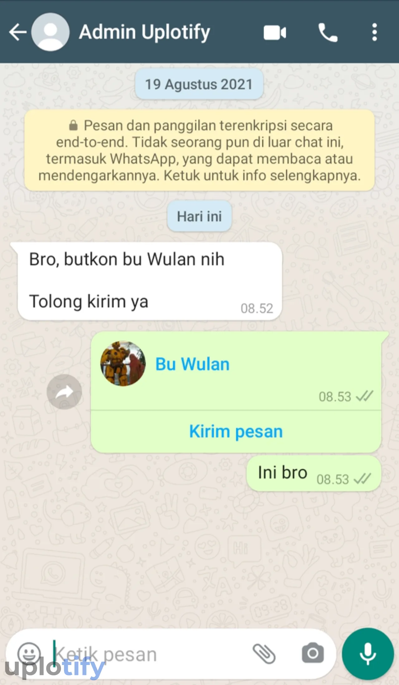 Istilah ButKon WhatsApp