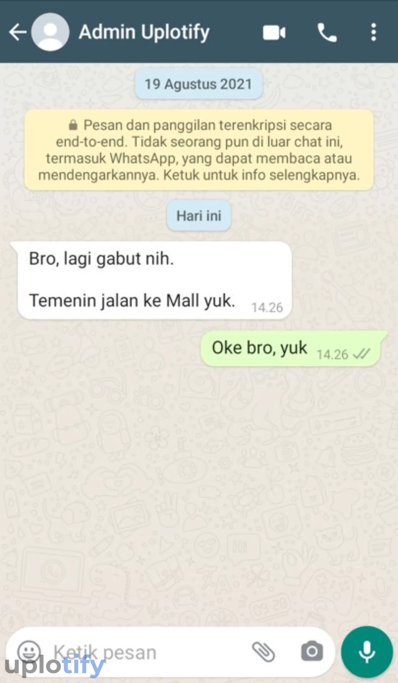 Istilah Gabut WhatsApp