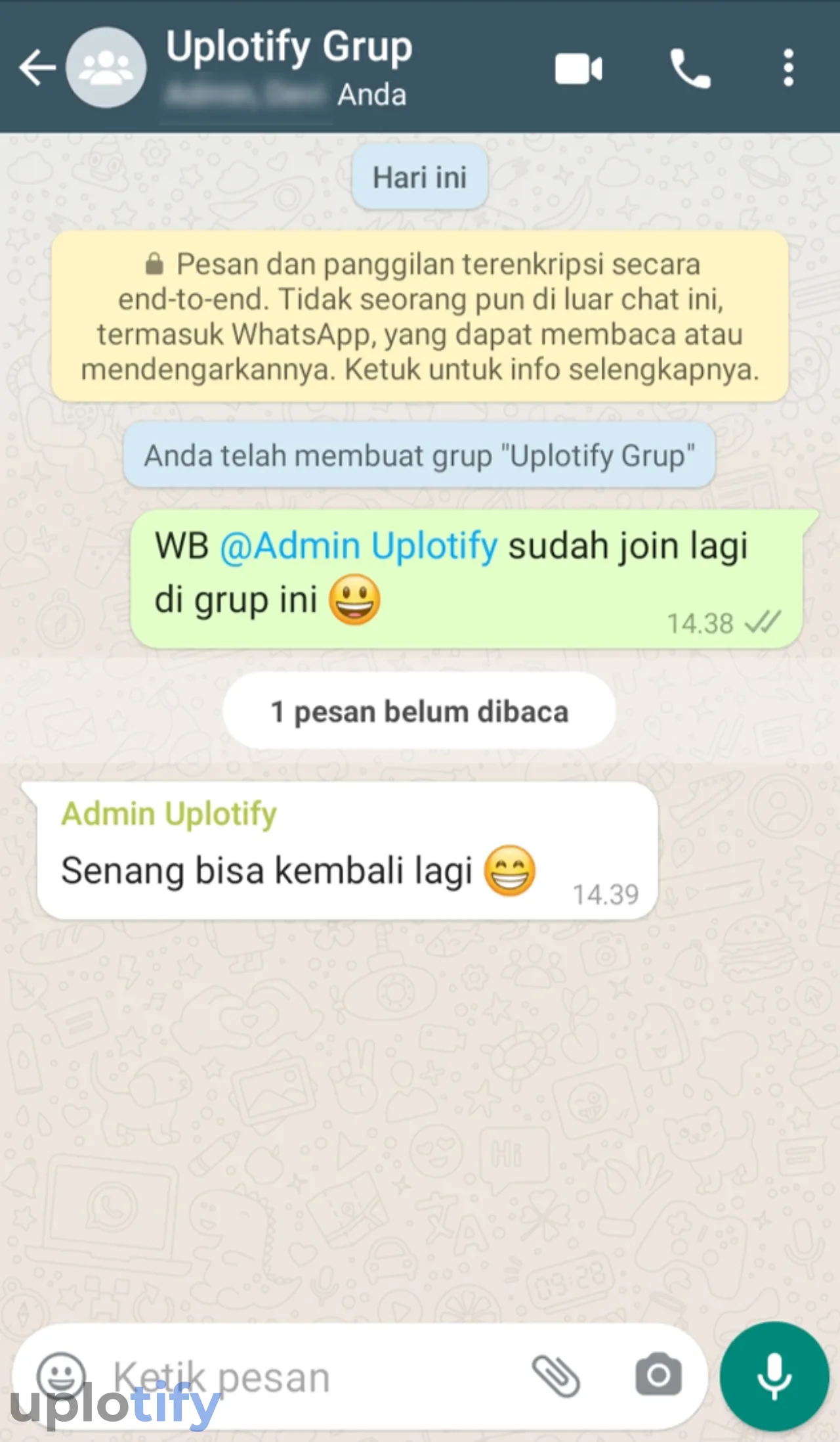 Istilah WB WhatsApp