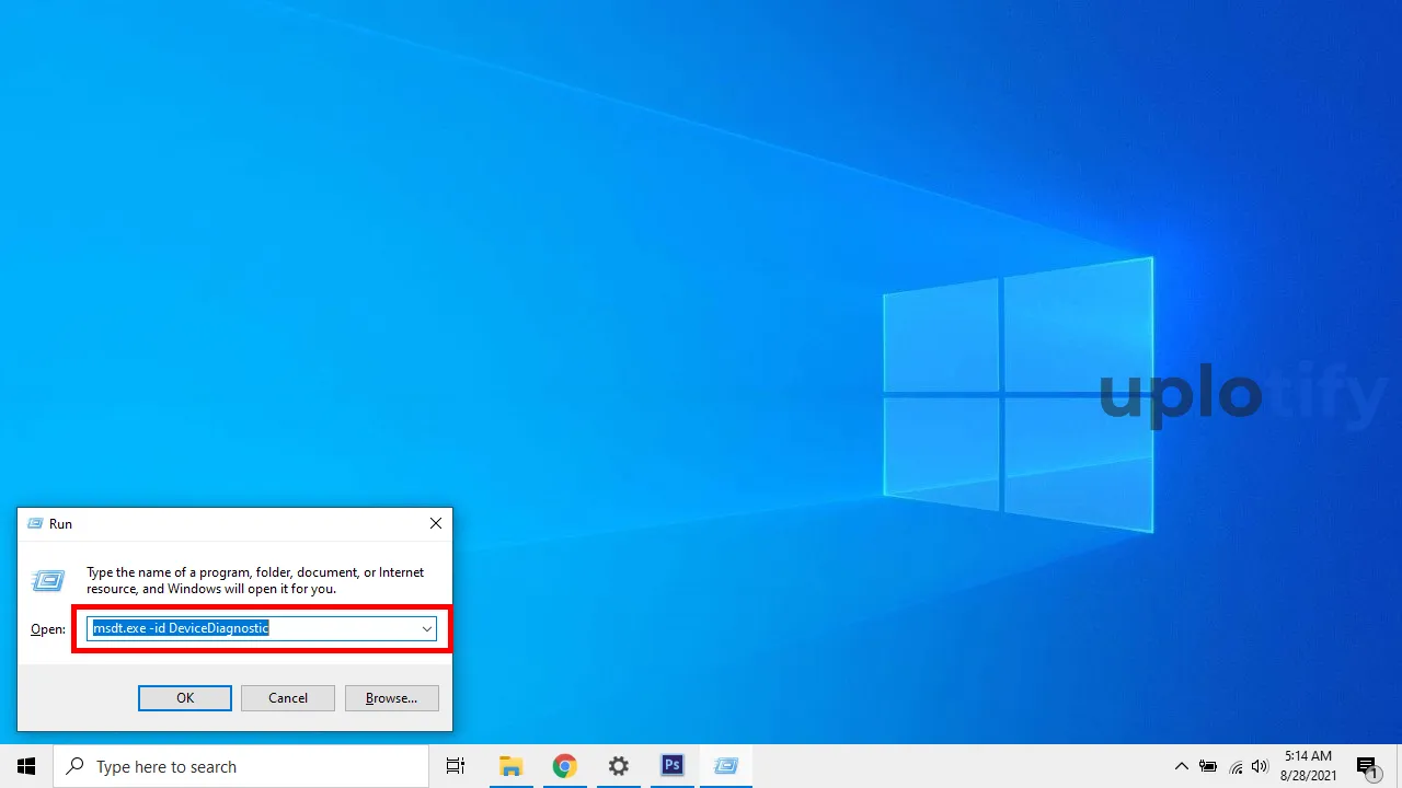 Buka Windows R Lalu Jalankan Perintah