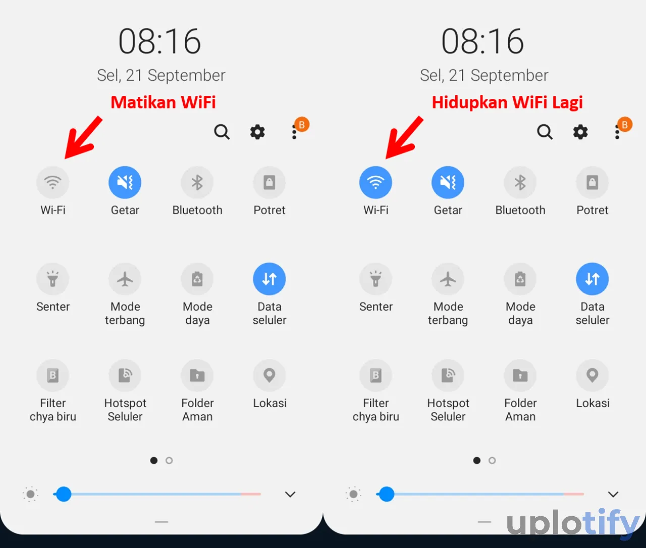 Matikan Lalu Aktifkan WiFi Kembali