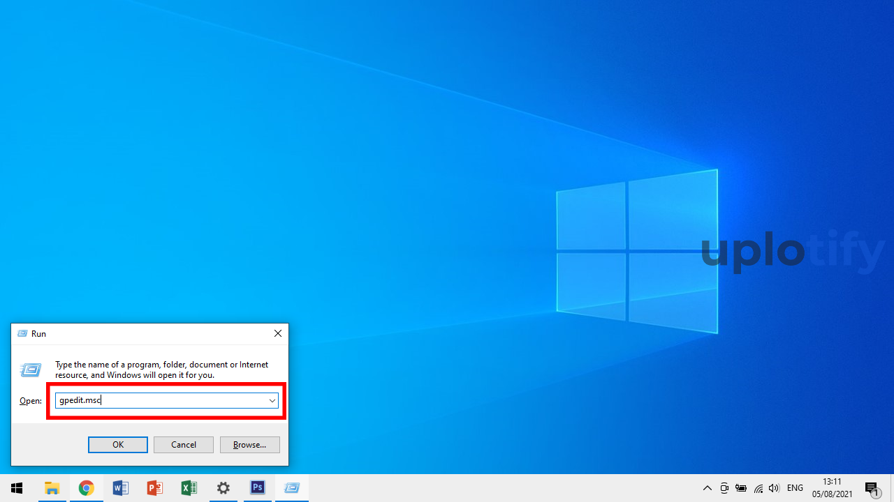 Ketik Perintah di Windows Run