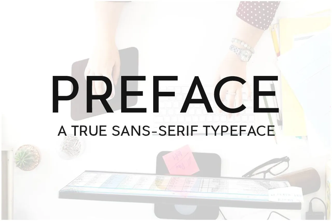 Font PowerPoint Preface Sans-Serif Typeface