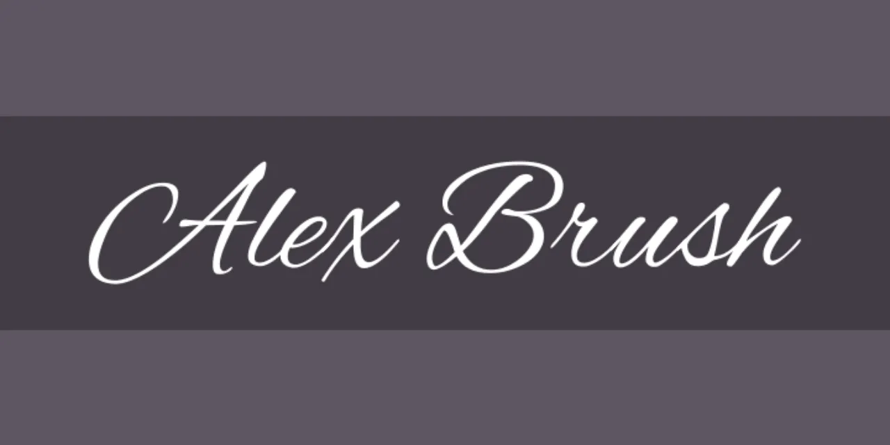 Font Alex Brush