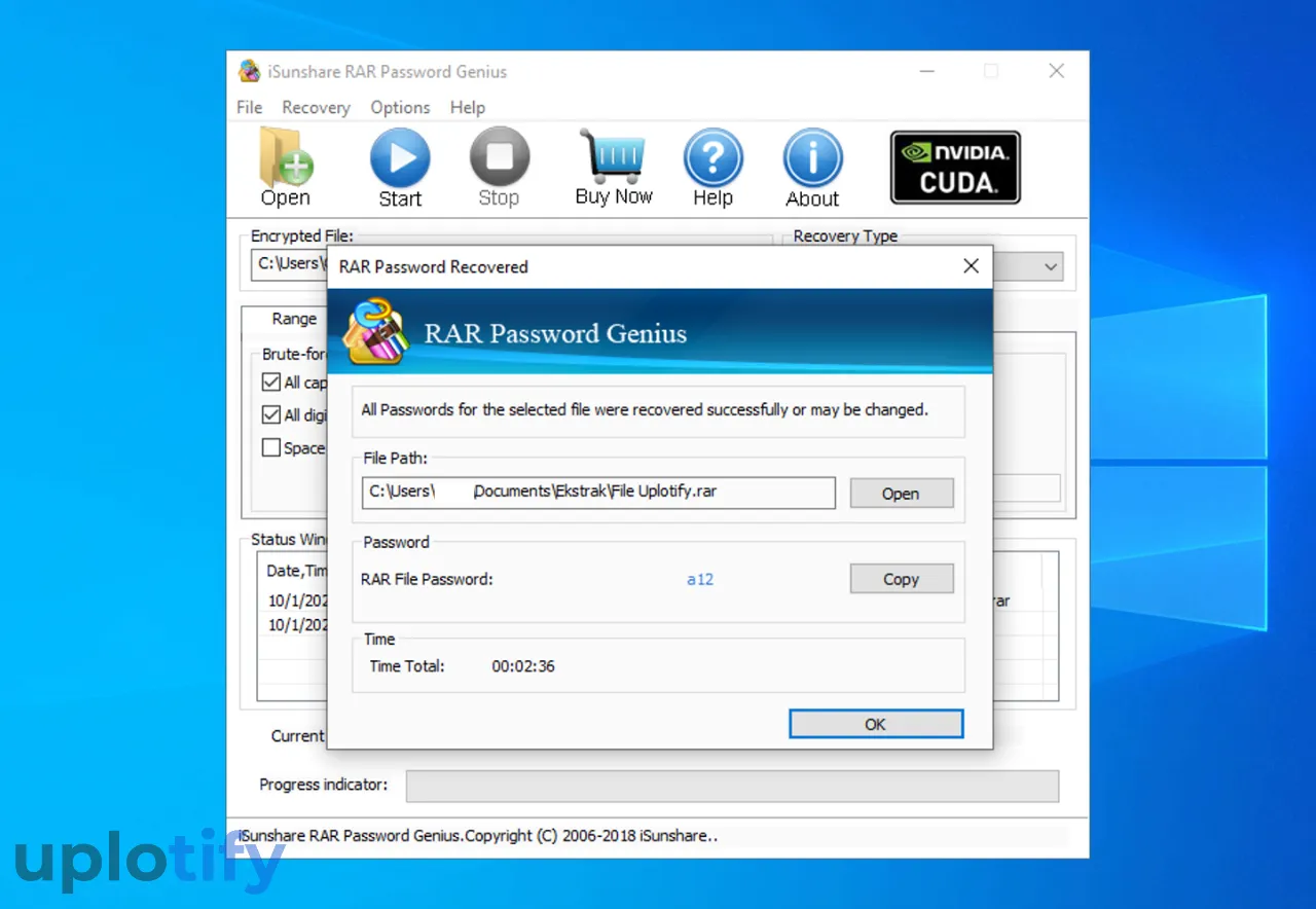 Install RAR Password Genius