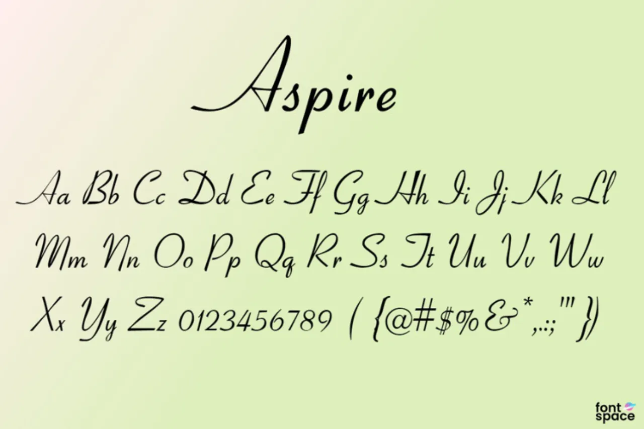 Font Sertifikat Aspire