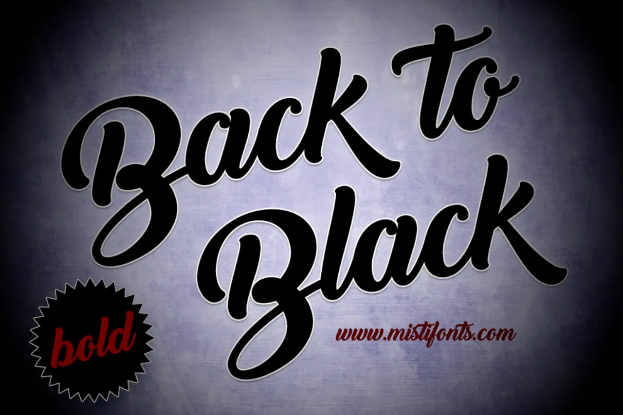 Font Sertifikat Back to Black