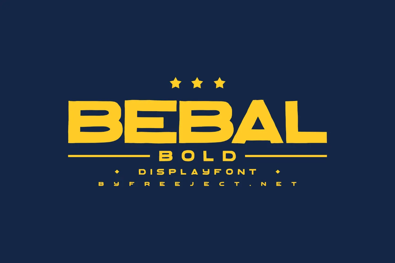 Font Logo Esport Bebal Bold Display