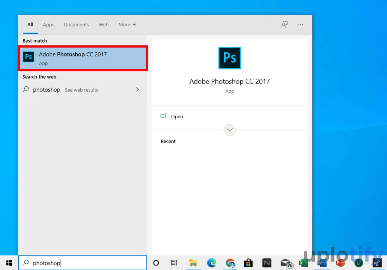 Jalankan Adobe Photoshop