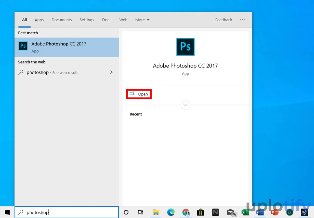 Jalankan Adobe Photoshop