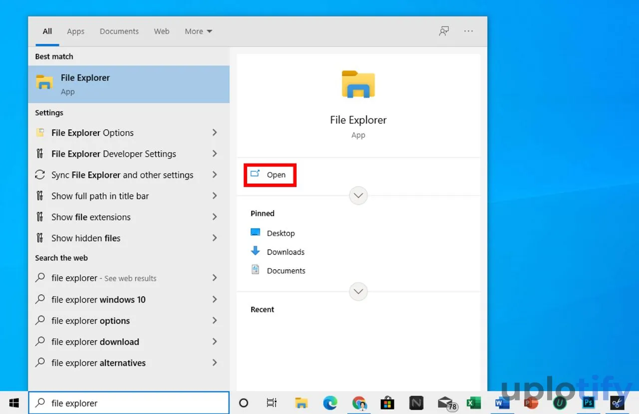 Jalankan File Explorer