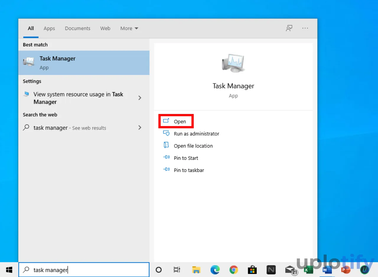 Jalankan Task Manager