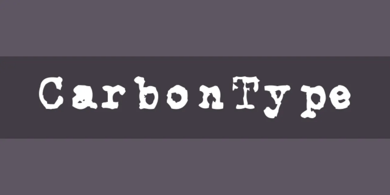 Font Mesin Ketik CarbonType