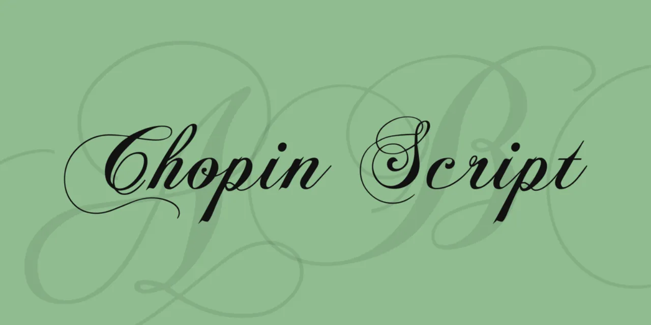 Font Sertifikat Chopin Script