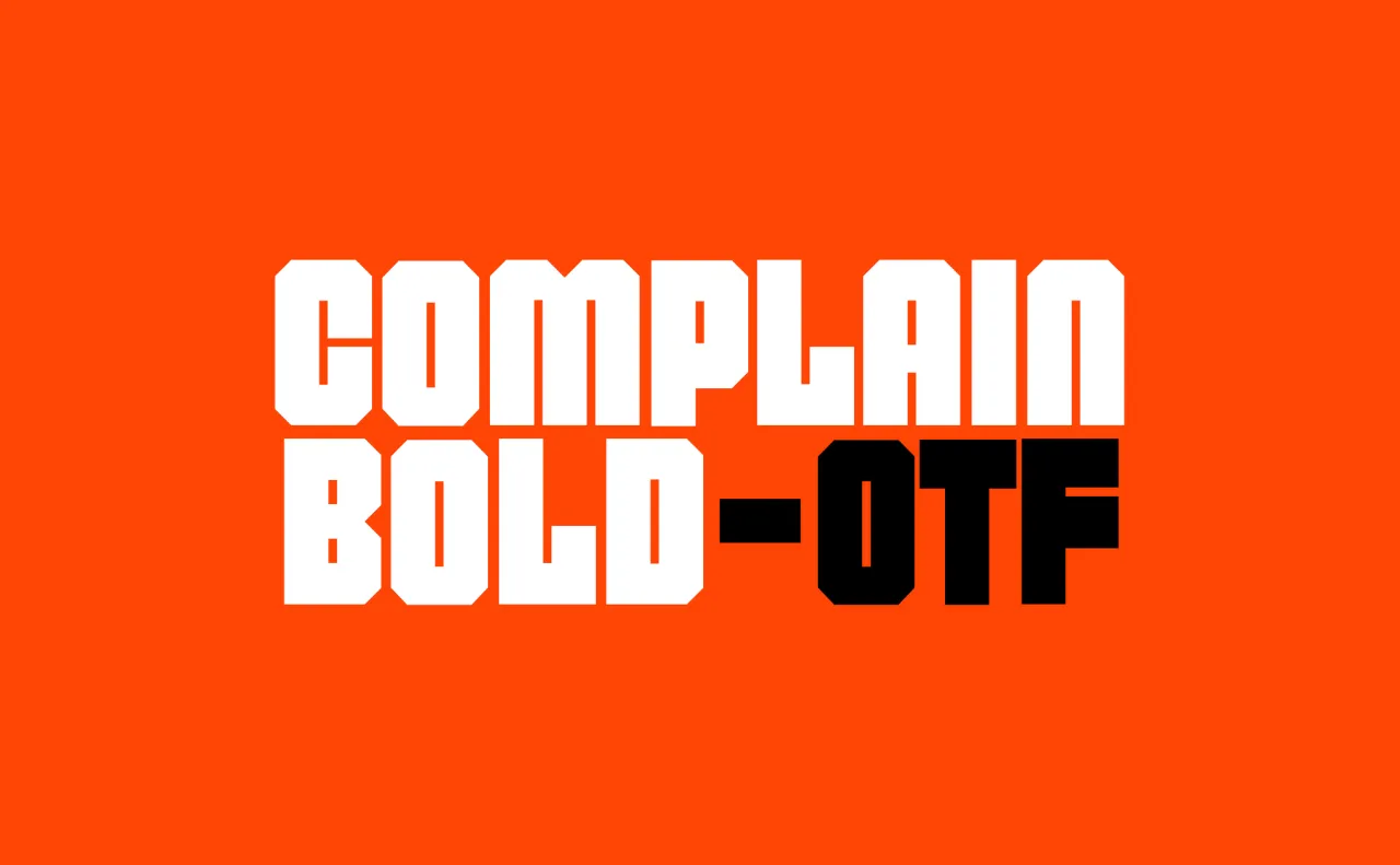 Font Logo Esport Complain Font