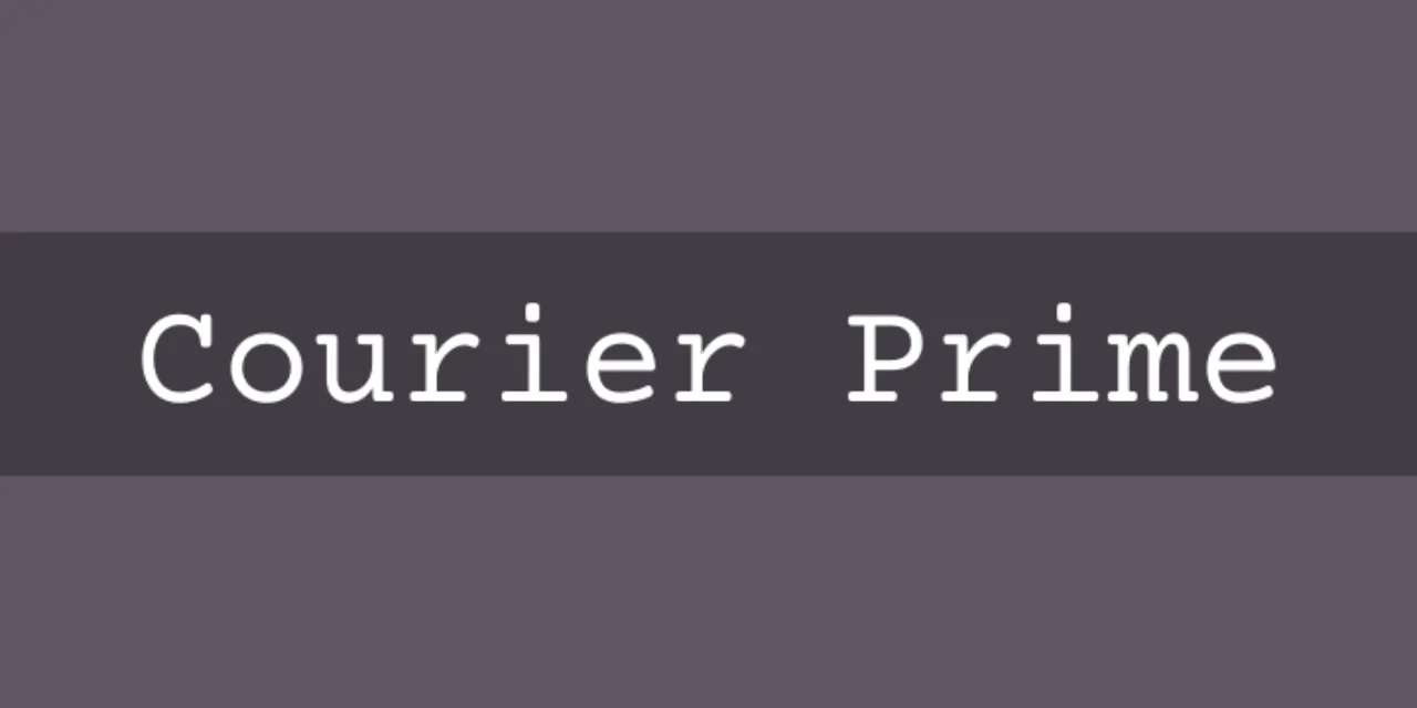 Font Mesin Ketik Courier Prime 