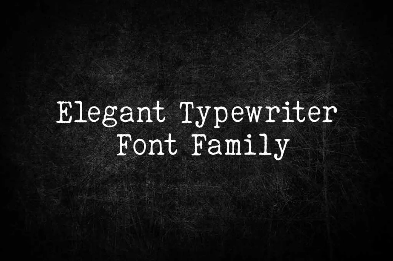 Font Mesin Ketik Elegant Typewriter 