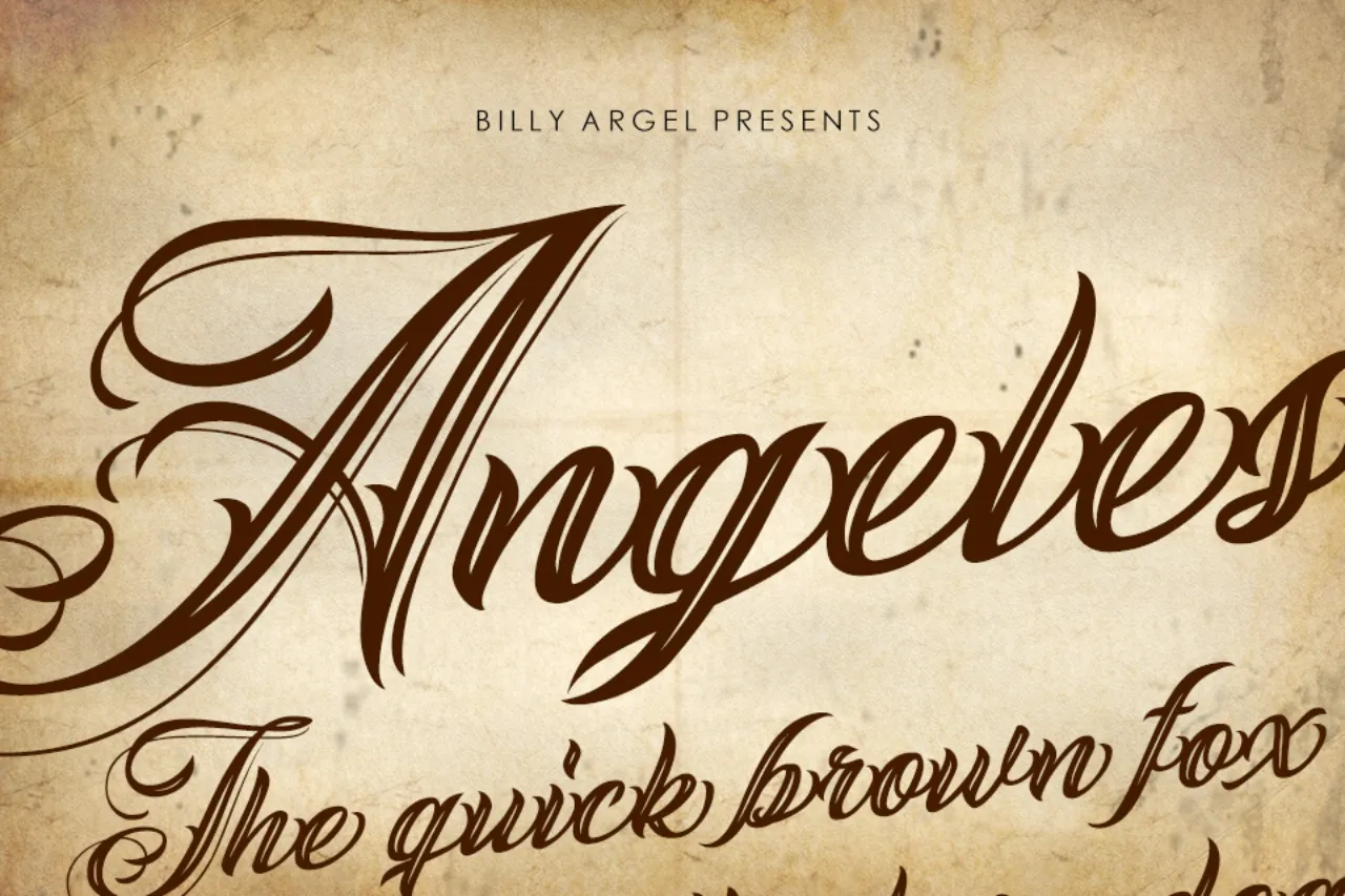 Font Angeles Calligraphy