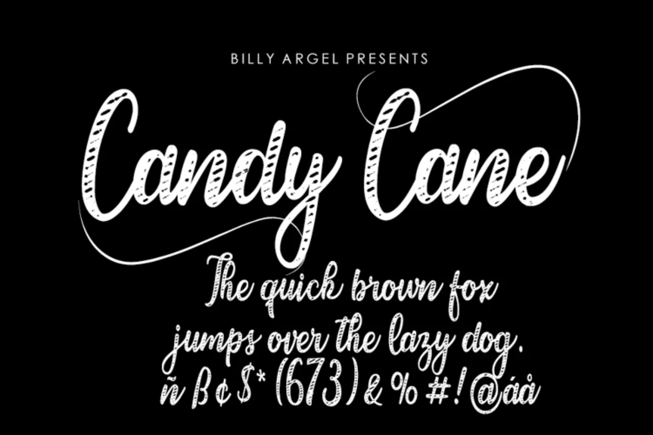 Font Candy Cane