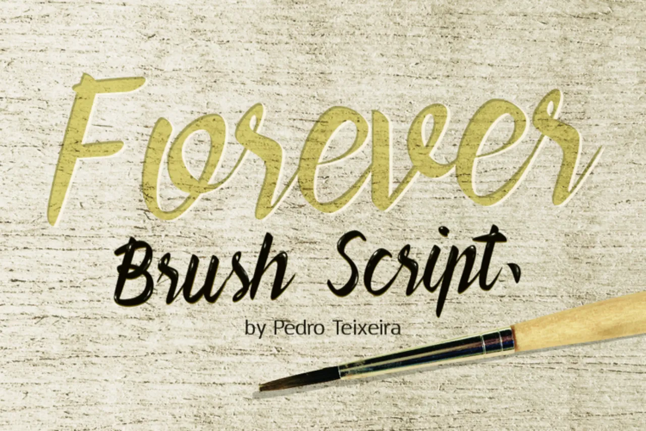 Font Forever Brush Script