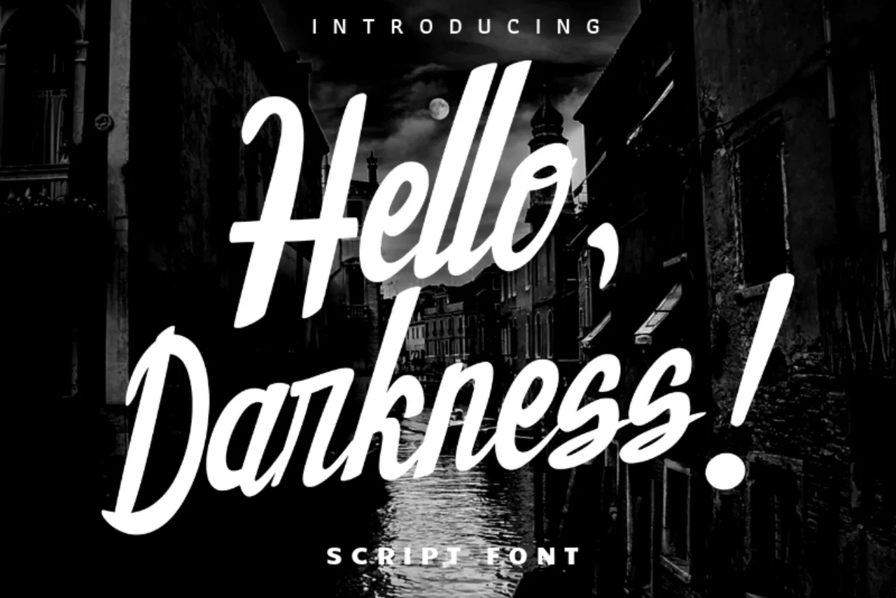 Font Hello Darkness