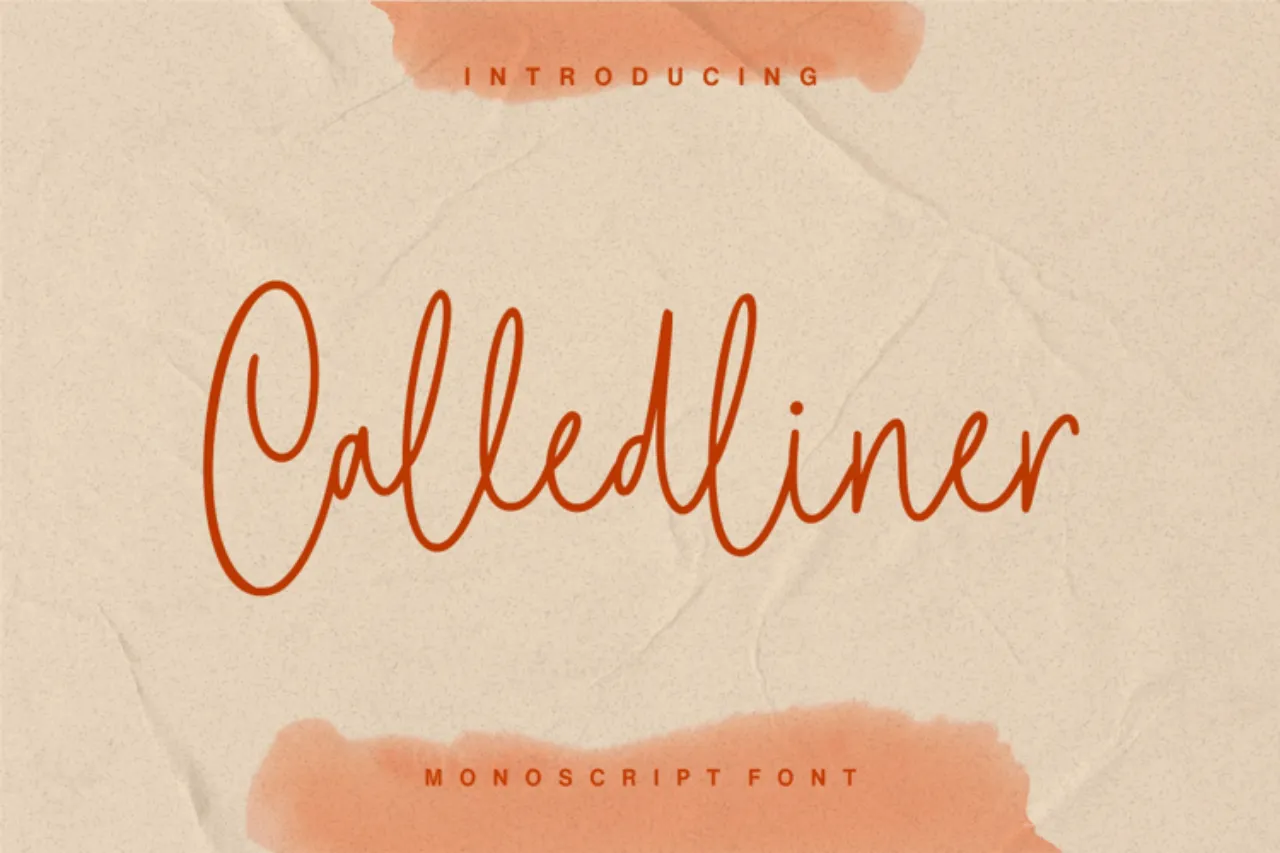 Font Calledliner Latin