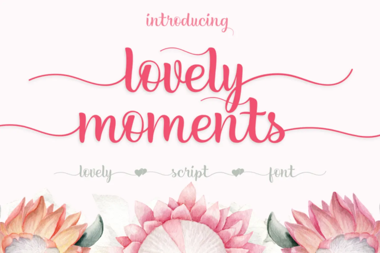 Font Lovely Moments Font