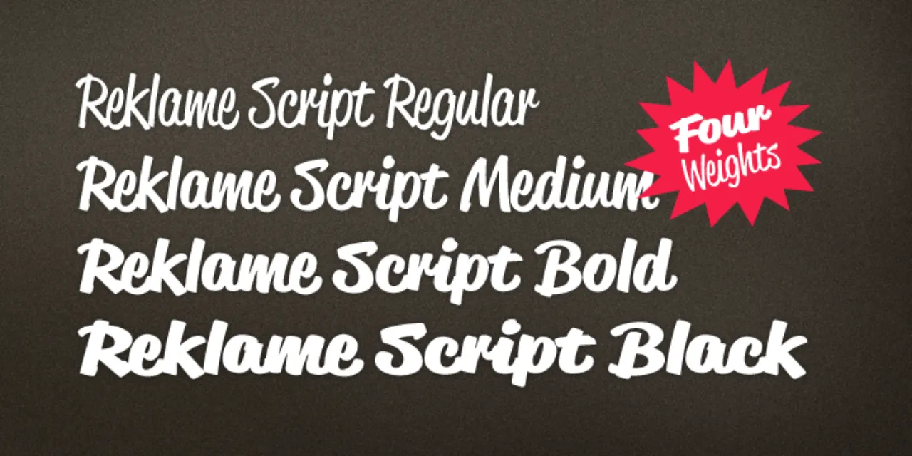 Font Script Reklame