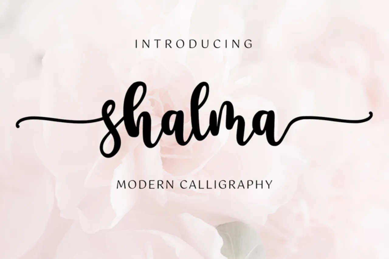 Font Shalma Calligraphy